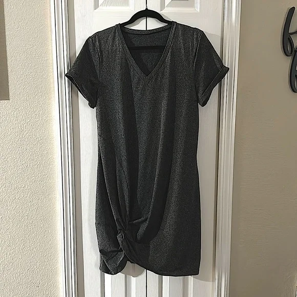 This is a super cute dress to dress up or down in dark gray size XL large. - Picture 1 of 1